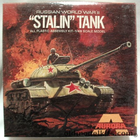 Aurora 1/48 Stalin III Tank (IS-3 / JS-3), 323-150 plastic model kit